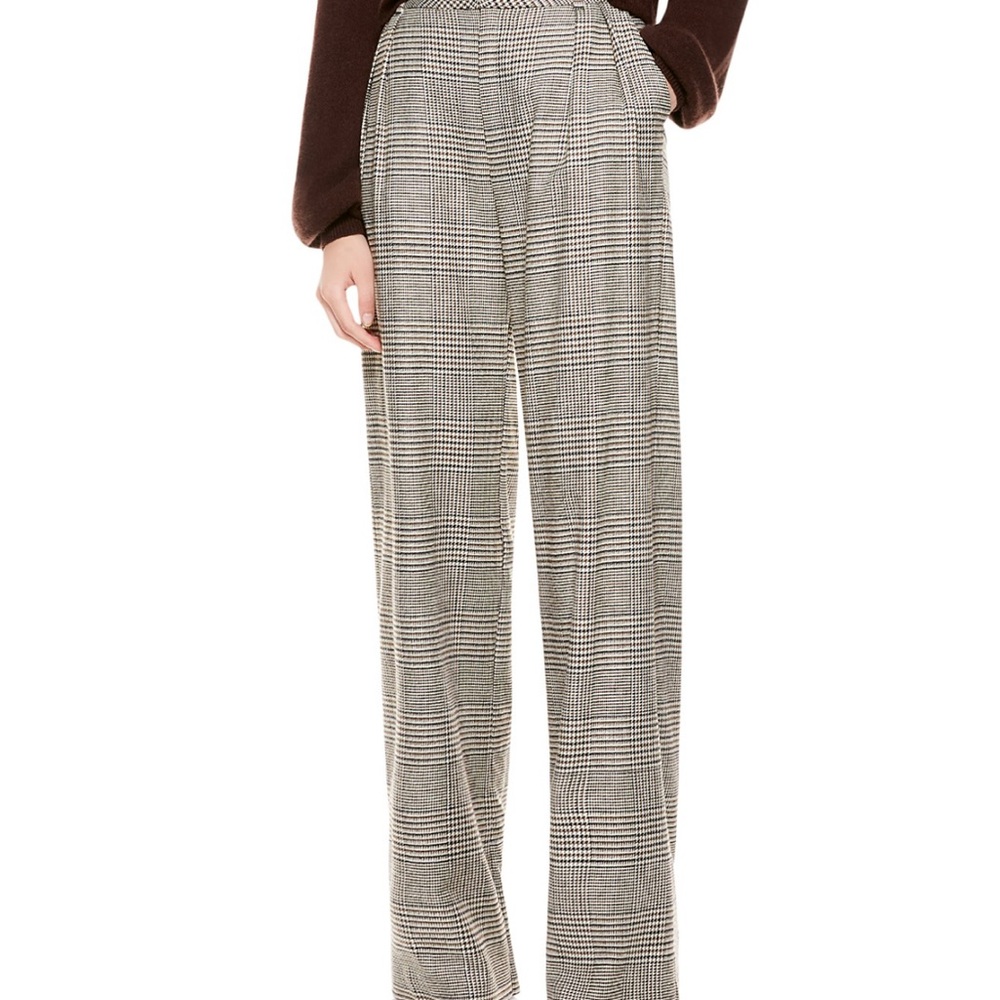 Alice + Olivia Eric High Waisted Pants Plaid Size 2 NWT